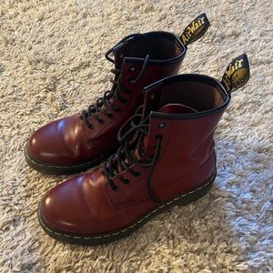 Cherry Red Doc Originals 1460. Women’s size 7.
